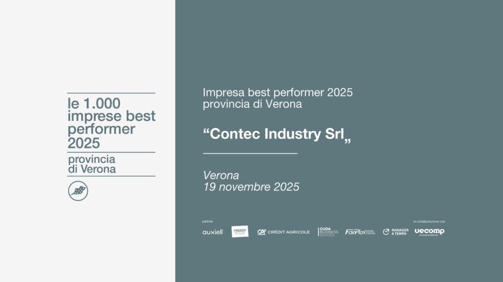 Contec Industry tra le Best Performer 2025 delle 1000 imprese di Verona e provincia